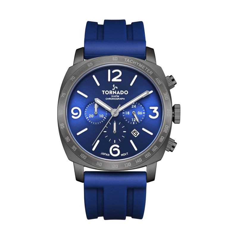TORNADO Men's High Quality Flexible And Durable Silicone Analog Watch T9102-XSNN - 43 mm - Image 1